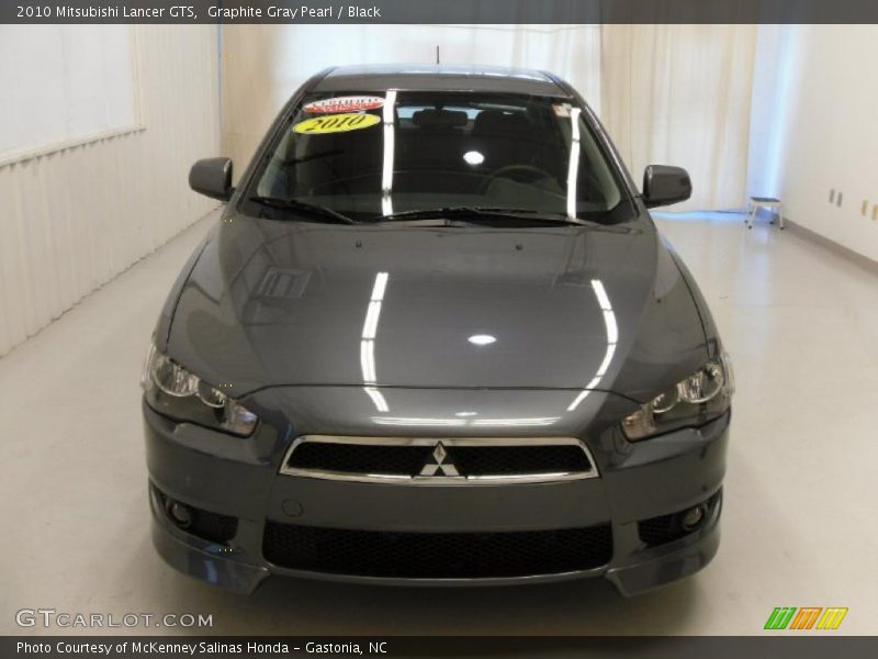 Graphite Gray Pearl / Black 2010 Mitsubishi Lancer GTS