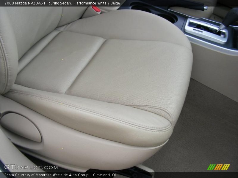 Performance White / Beige 2008 Mazda MAZDA6 i Touring Sedan