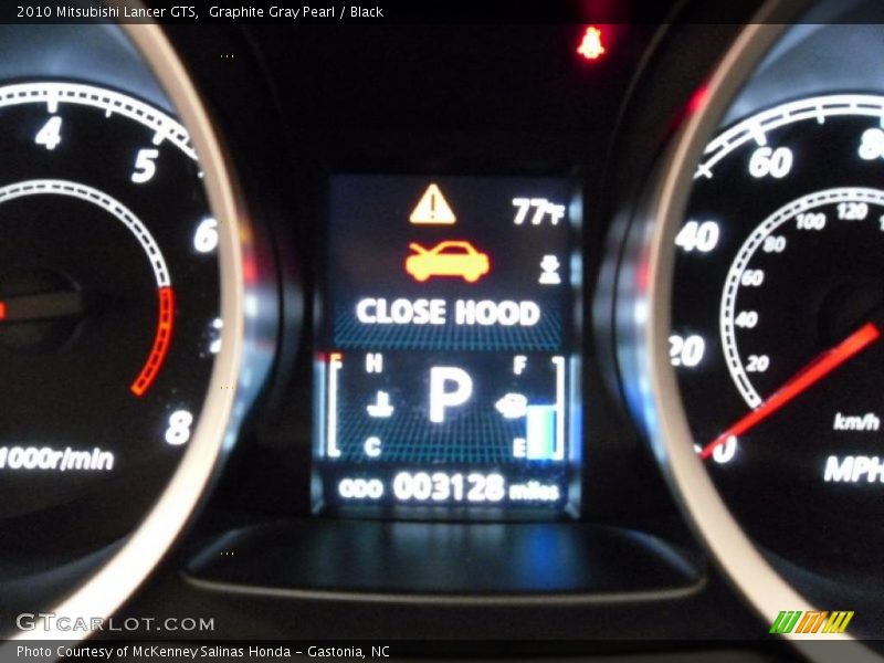 Graphite Gray Pearl / Black 2010 Mitsubishi Lancer GTS