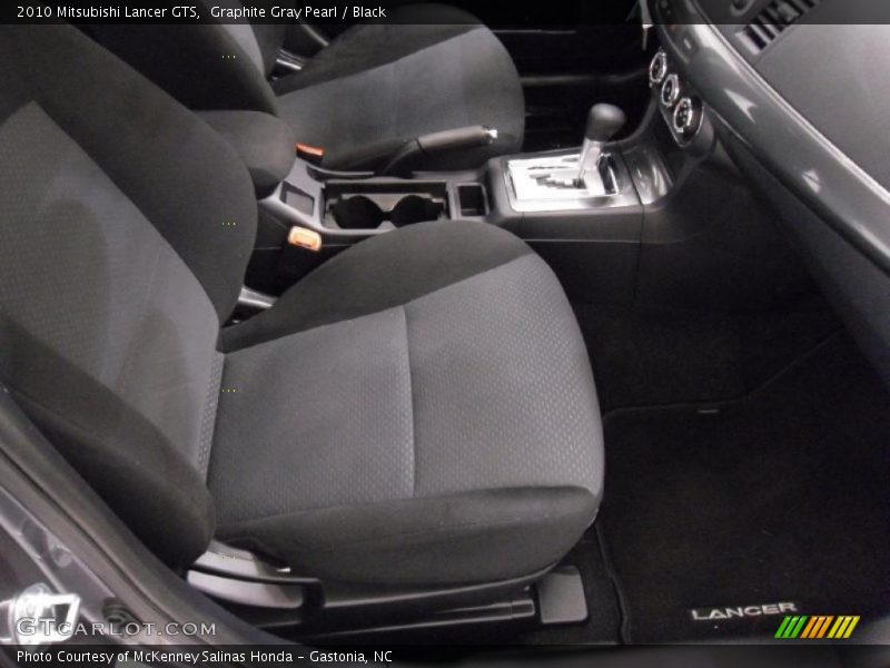 Graphite Gray Pearl / Black 2010 Mitsubishi Lancer GTS