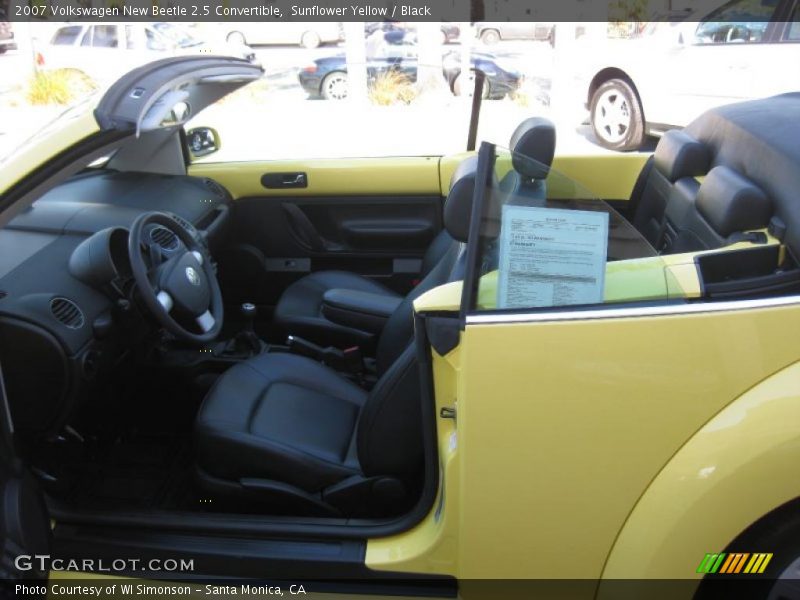 Sunflower Yellow / Black 2007 Volkswagen New Beetle 2.5 Convertible