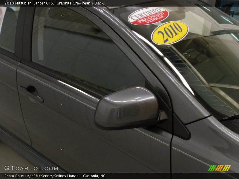 Graphite Gray Pearl / Black 2010 Mitsubishi Lancer GTS