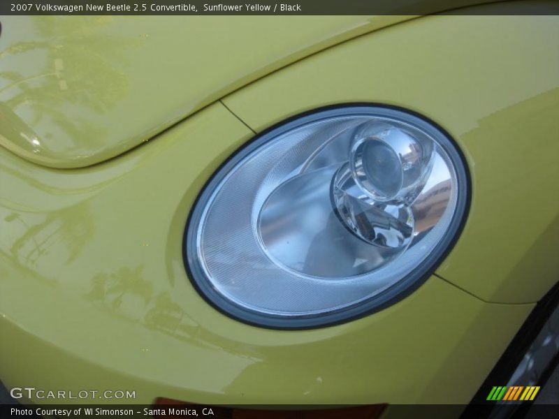 Sunflower Yellow / Black 2007 Volkswagen New Beetle 2.5 Convertible