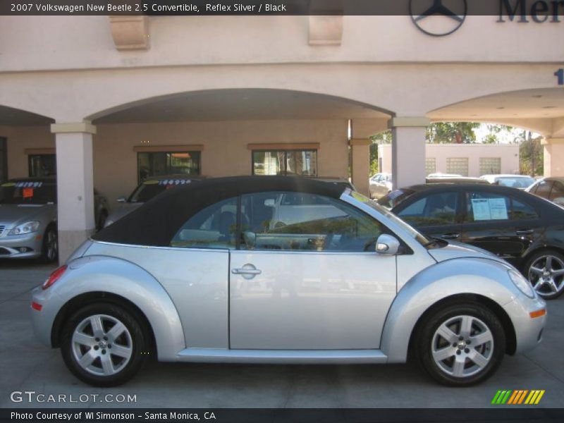 Reflex Silver / Black 2007 Volkswagen New Beetle 2.5 Convertible