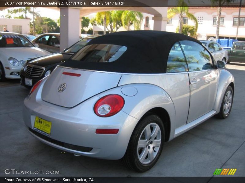 Reflex Silver / Black 2007 Volkswagen New Beetle 2.5 Convertible