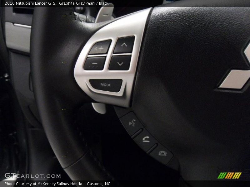 Graphite Gray Pearl / Black 2010 Mitsubishi Lancer GTS