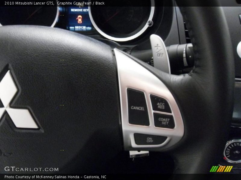 Graphite Gray Pearl / Black 2010 Mitsubishi Lancer GTS