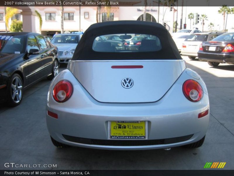 Reflex Silver / Black 2007 Volkswagen New Beetle 2.5 Convertible