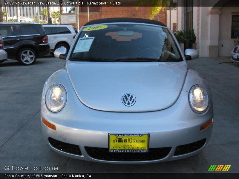 Reflex Silver / Black 2007 Volkswagen New Beetle 2.5 Convertible