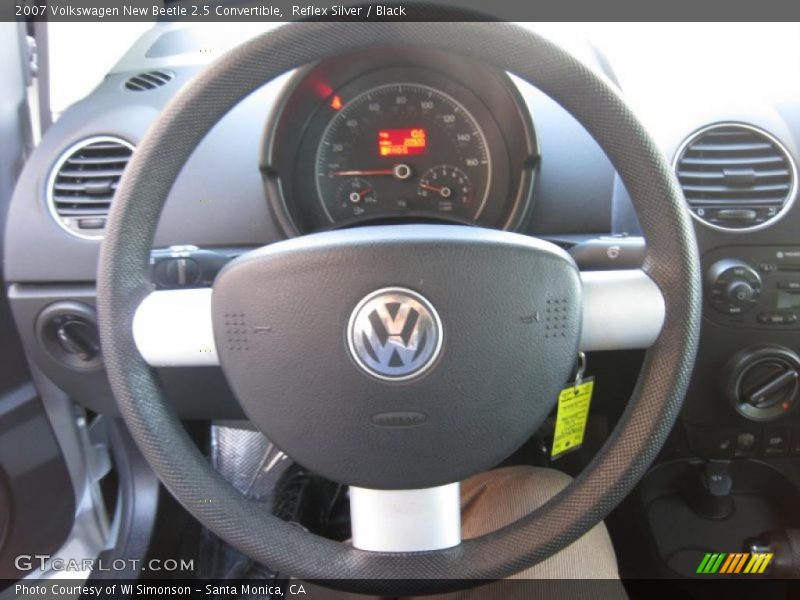 Reflex Silver / Black 2007 Volkswagen New Beetle 2.5 Convertible