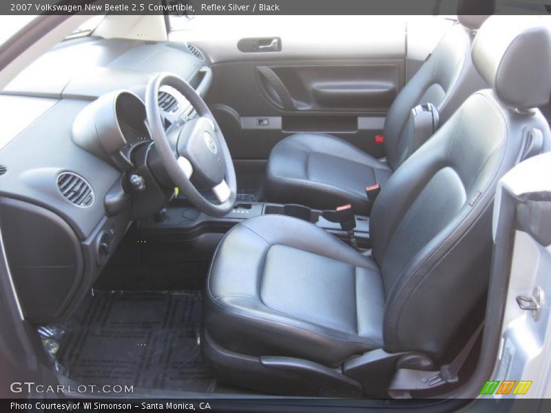 Reflex Silver / Black 2007 Volkswagen New Beetle 2.5 Convertible