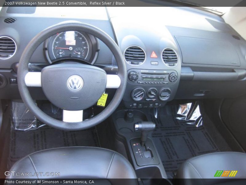 Reflex Silver / Black 2007 Volkswagen New Beetle 2.5 Convertible