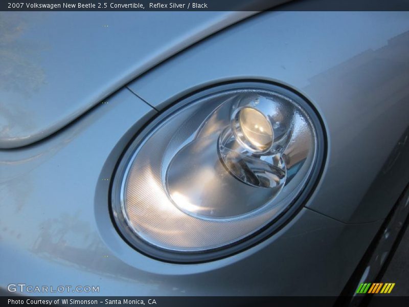 Reflex Silver / Black 2007 Volkswagen New Beetle 2.5 Convertible
