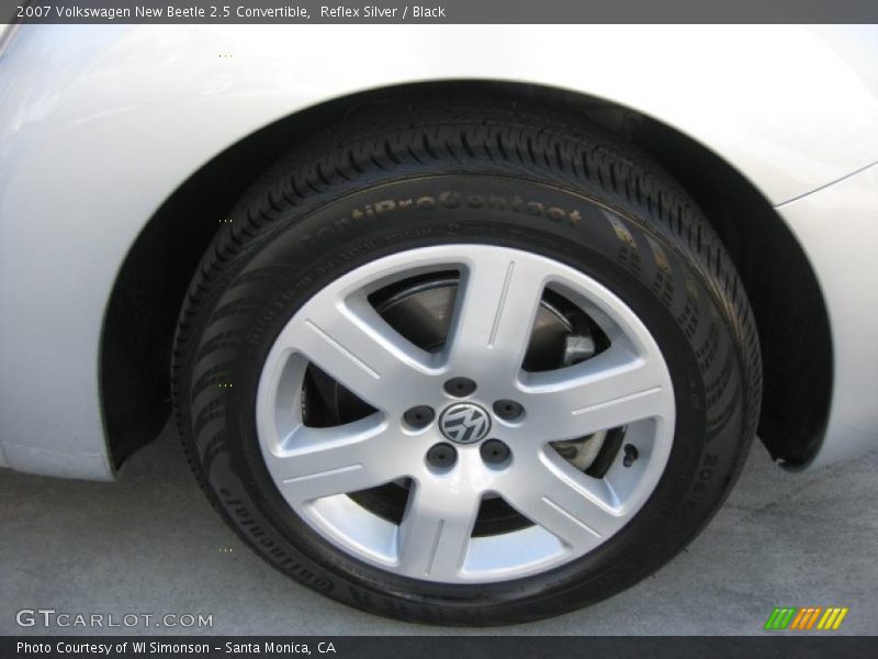 Reflex Silver / Black 2007 Volkswagen New Beetle 2.5 Convertible