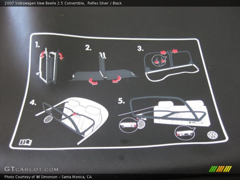 Reflex Silver / Black 2007 Volkswagen New Beetle 2.5 Convertible