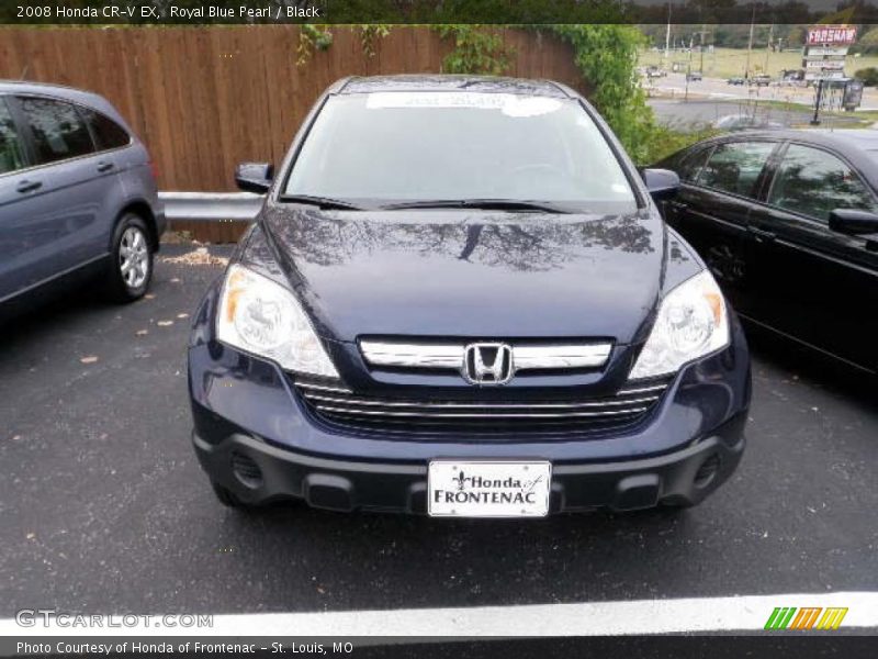 Royal Blue Pearl / Black 2008 Honda CR-V EX