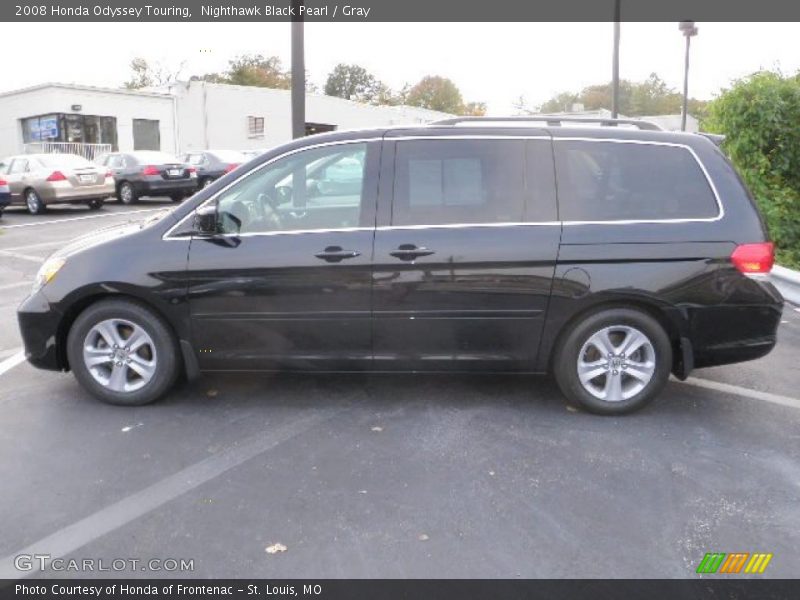 Nighthawk Black Pearl / Gray 2008 Honda Odyssey Touring