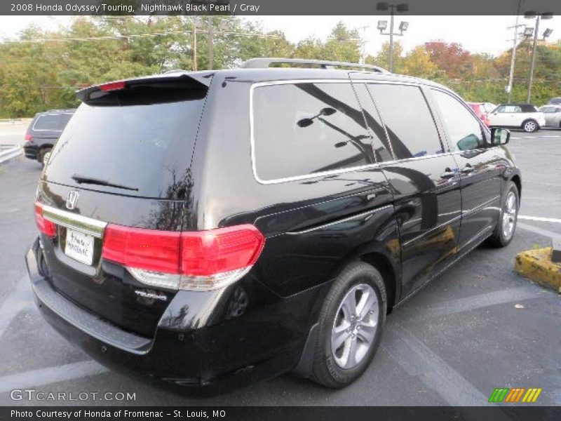Nighthawk Black Pearl / Gray 2008 Honda Odyssey Touring