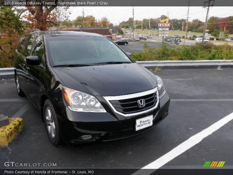 Nighthawk Black Pearl / Gray 2008 Honda Odyssey Touring