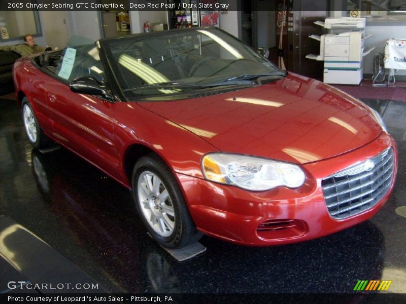 Deep Red Pearl / Dark Slate Gray 2005 Chrysler Sebring GTC Convertible