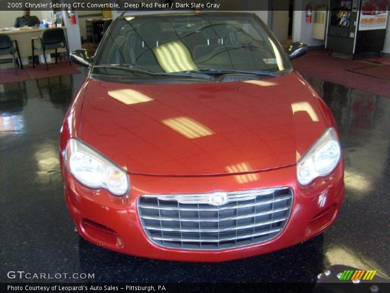 Deep Red Pearl / Dark Slate Gray 2005 Chrysler Sebring GTC Convertible