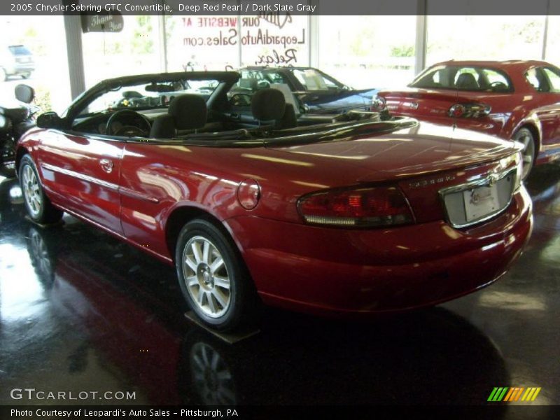 Deep Red Pearl / Dark Slate Gray 2005 Chrysler Sebring GTC Convertible