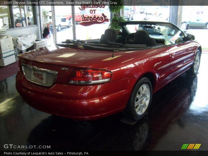 Deep Red Pearl / Dark Slate Gray 2005 Chrysler Sebring GTC Convertible