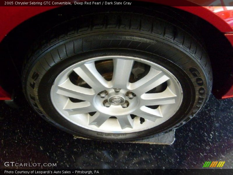 Deep Red Pearl / Dark Slate Gray 2005 Chrysler Sebring GTC Convertible