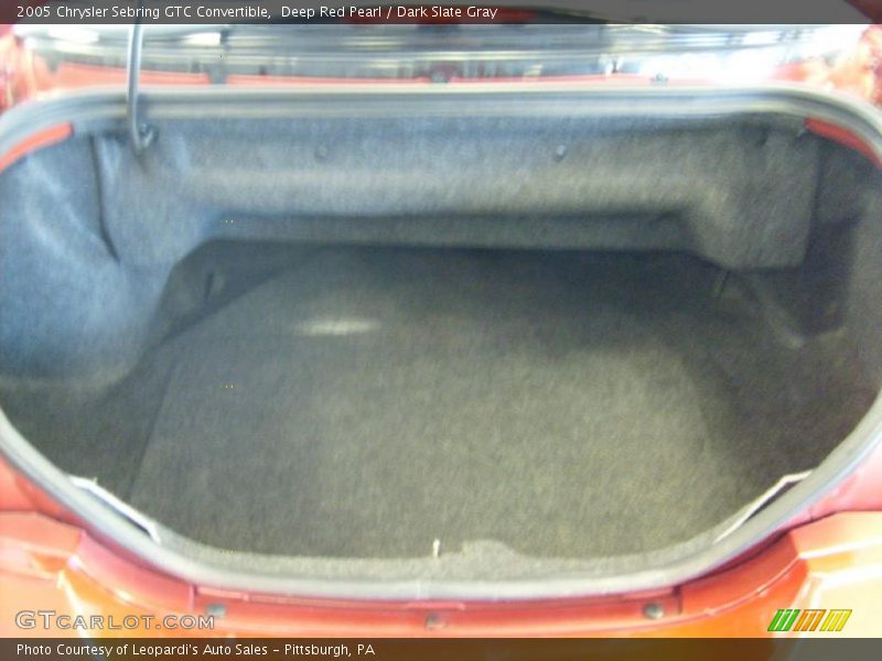 Deep Red Pearl / Dark Slate Gray 2005 Chrysler Sebring GTC Convertible