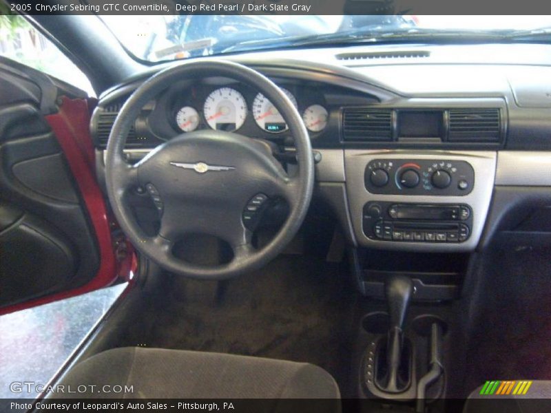 Deep Red Pearl / Dark Slate Gray 2005 Chrysler Sebring GTC Convertible