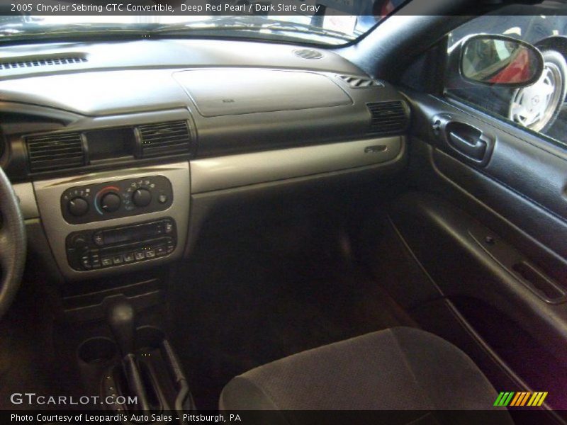 Deep Red Pearl / Dark Slate Gray 2005 Chrysler Sebring GTC Convertible
