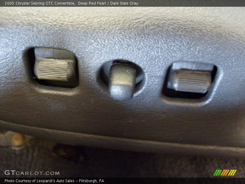 Deep Red Pearl / Dark Slate Gray 2005 Chrysler Sebring GTC Convertible