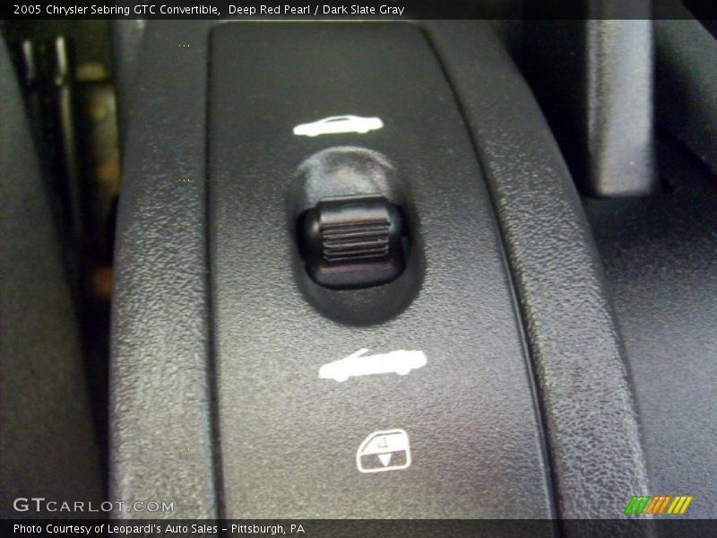 Deep Red Pearl / Dark Slate Gray 2005 Chrysler Sebring GTC Convertible