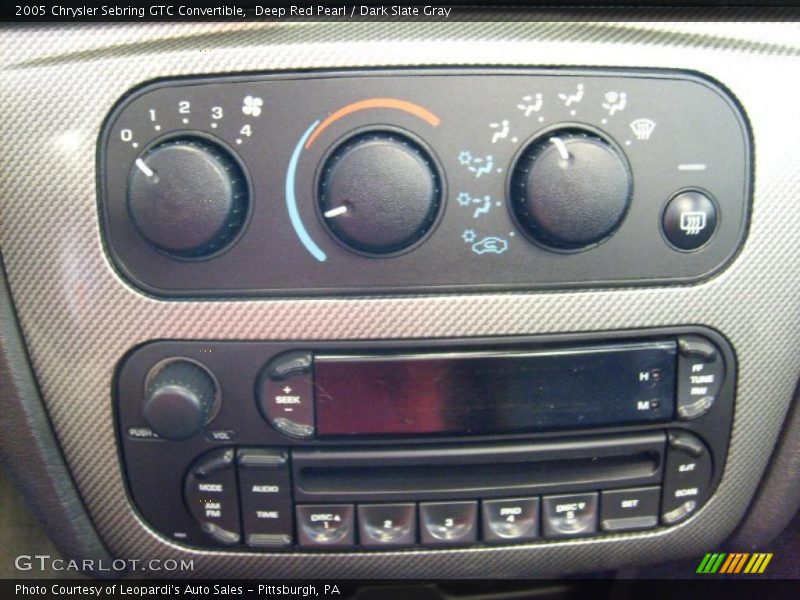 Deep Red Pearl / Dark Slate Gray 2005 Chrysler Sebring GTC Convertible