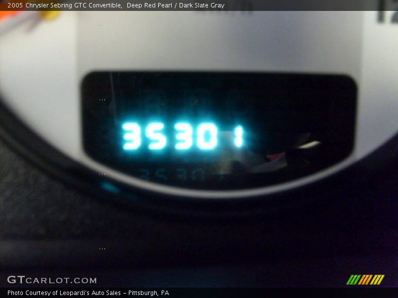 Deep Red Pearl / Dark Slate Gray 2005 Chrysler Sebring GTC Convertible
