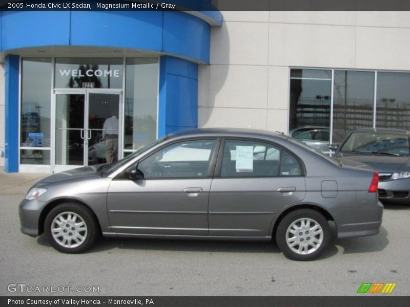 Magnesium Metallic / Gray 2005 Honda Civic LX Sedan