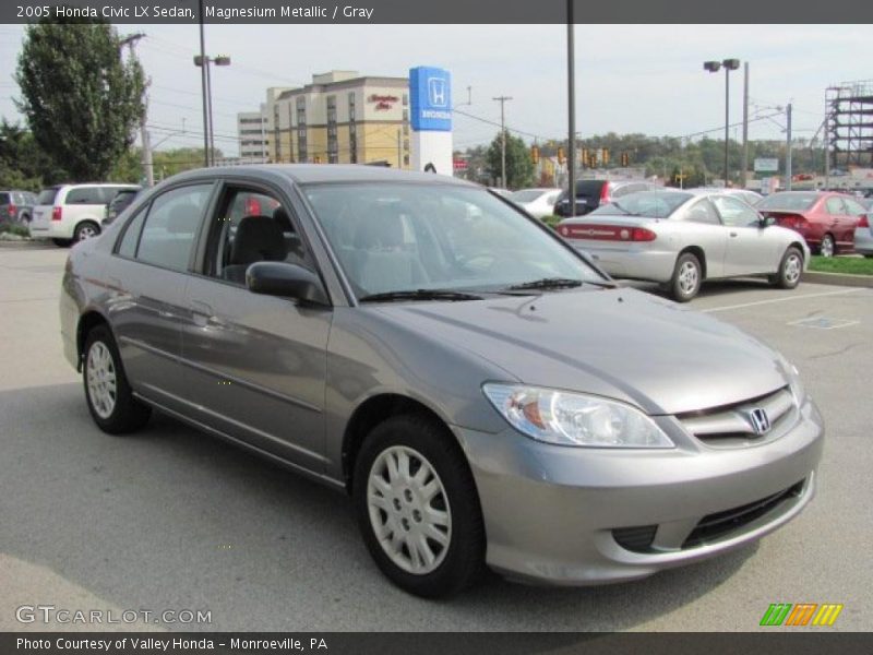Magnesium Metallic / Gray 2005 Honda Civic LX Sedan