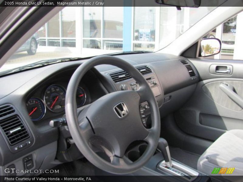Magnesium Metallic / Gray 2005 Honda Civic LX Sedan