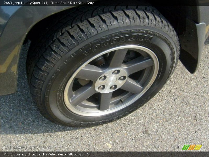 Flame Red / Dark Slate Gray 2003 Jeep Liberty Sport 4x4