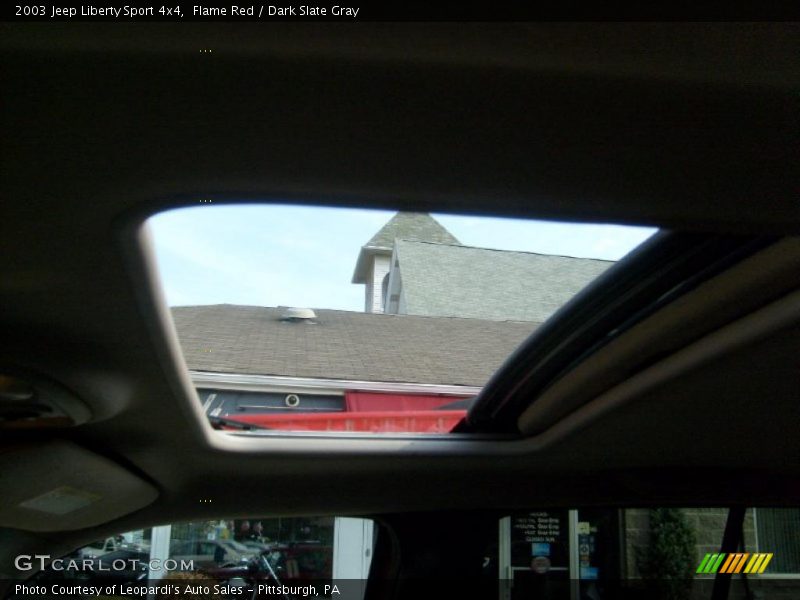Flame Red / Dark Slate Gray 2003 Jeep Liberty Sport 4x4