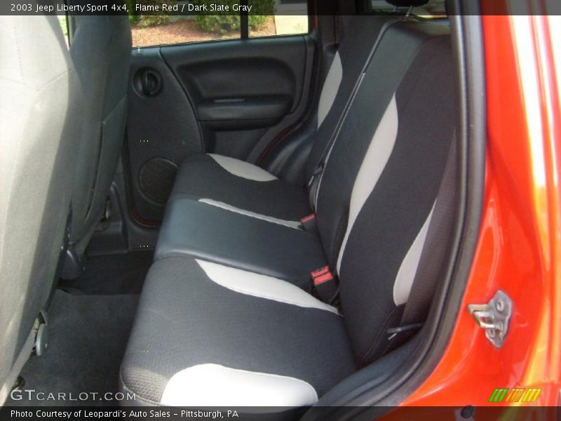 Flame Red / Dark Slate Gray 2003 Jeep Liberty Sport 4x4
