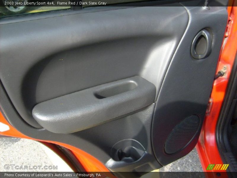 Flame Red / Dark Slate Gray 2003 Jeep Liberty Sport 4x4