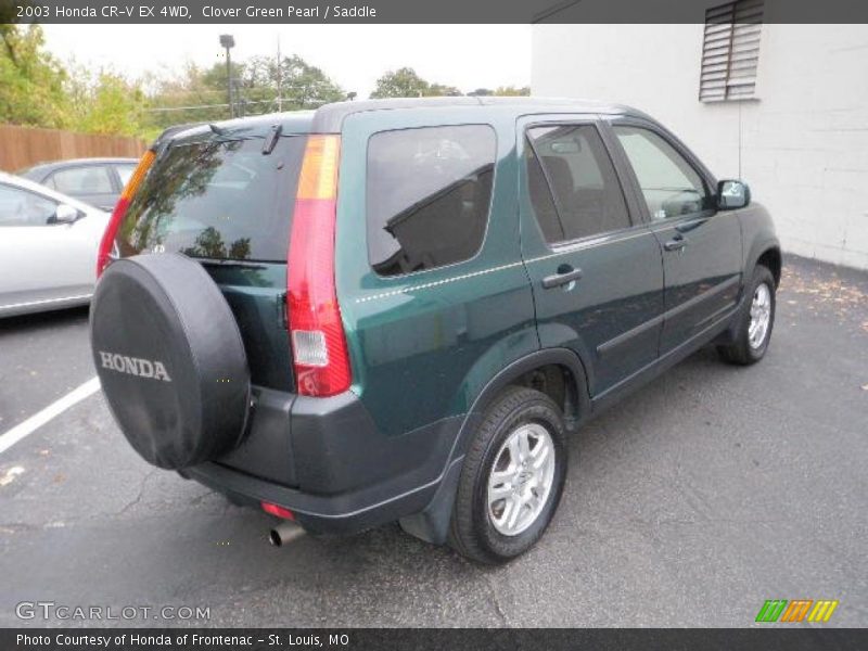 Clover Green Pearl / Saddle 2003 Honda CR-V EX 4WD
