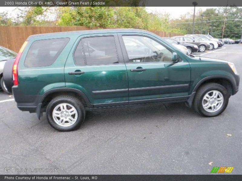 Clover Green Pearl / Saddle 2003 Honda CR-V EX 4WD