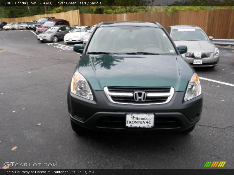 Clover Green Pearl / Saddle 2003 Honda CR-V EX 4WD