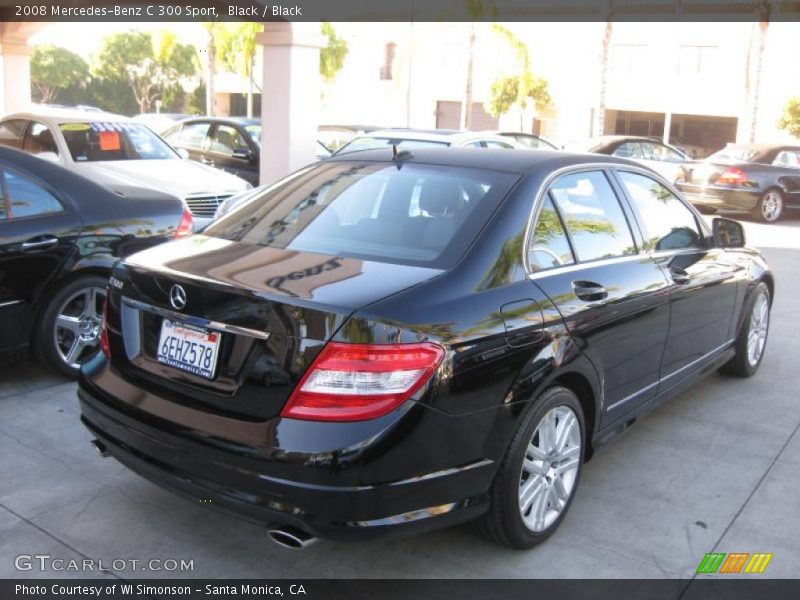 Black / Black 2008 Mercedes-Benz C 300 Sport