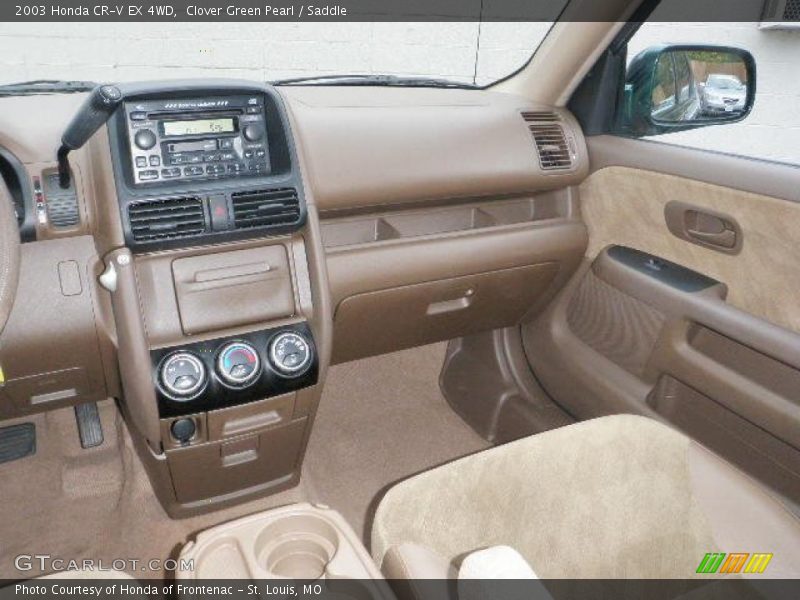Clover Green Pearl / Saddle 2003 Honda CR-V EX 4WD