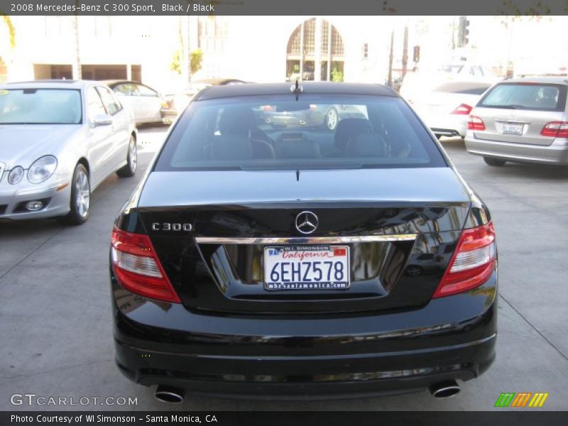 Black / Black 2008 Mercedes-Benz C 300 Sport