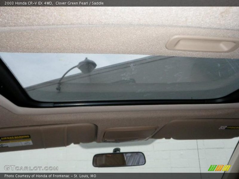 Clover Green Pearl / Saddle 2003 Honda CR-V EX 4WD