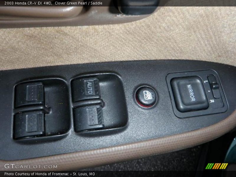 Clover Green Pearl / Saddle 2003 Honda CR-V EX 4WD